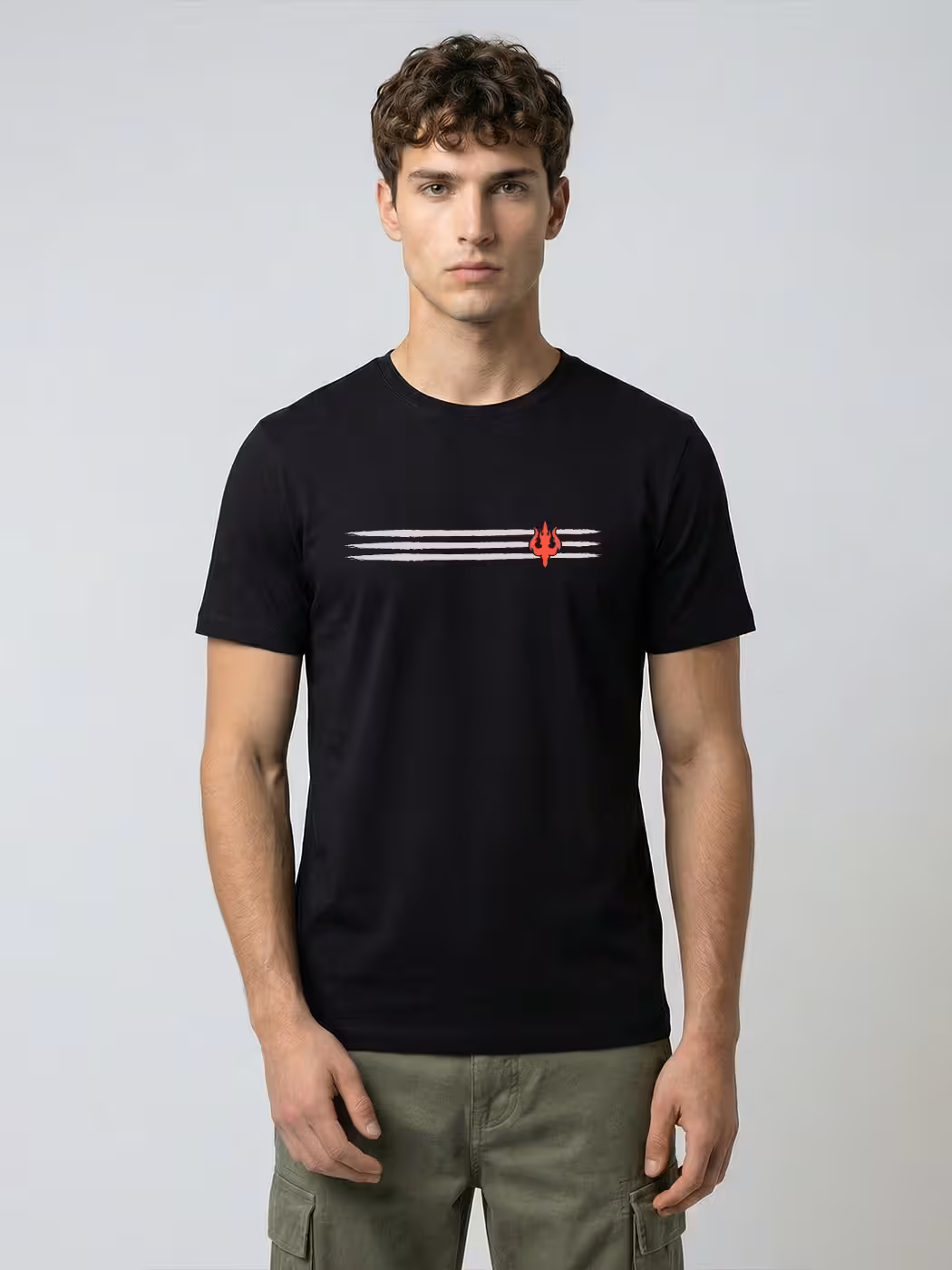 Divine Lines T-Shirt For Men - Half Sleeve