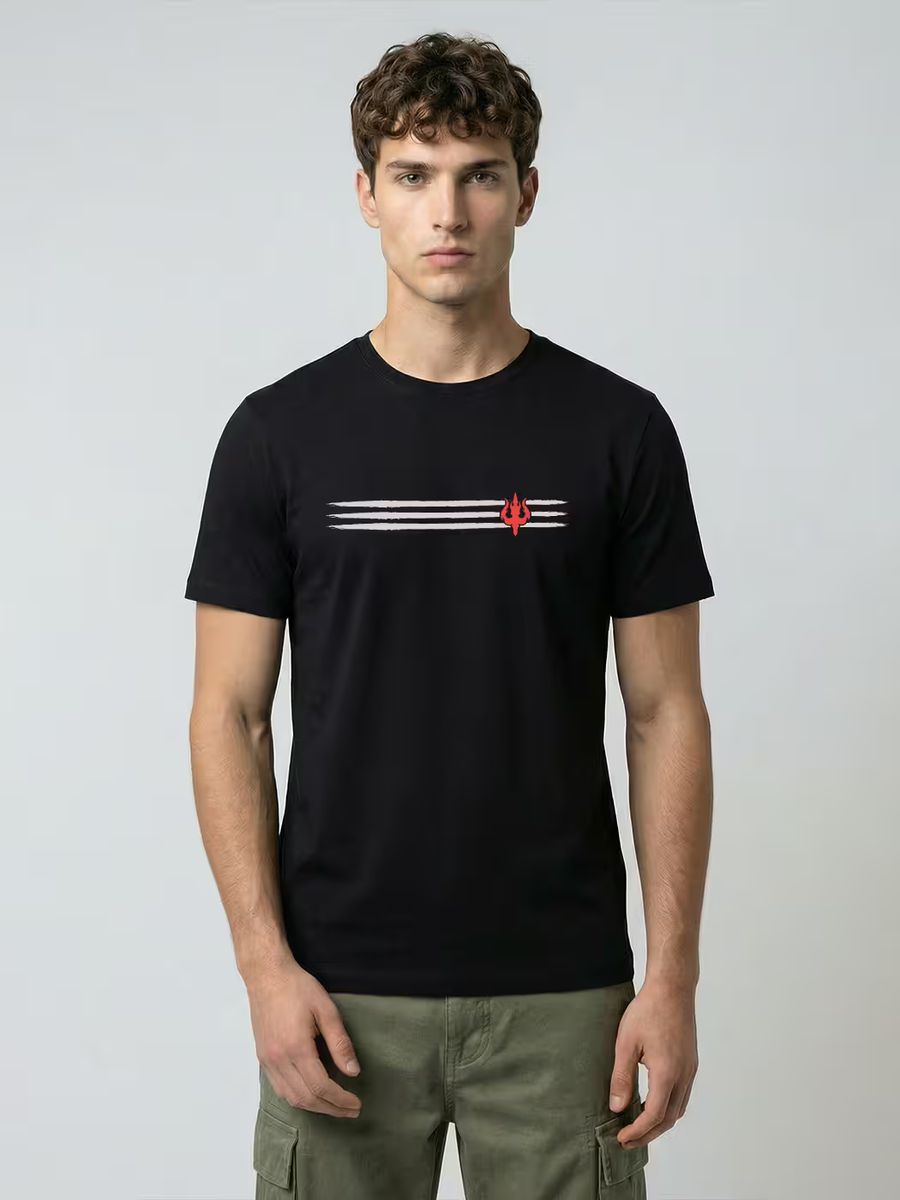 Divine Lines T-Shirt For Men - Half Sleeve