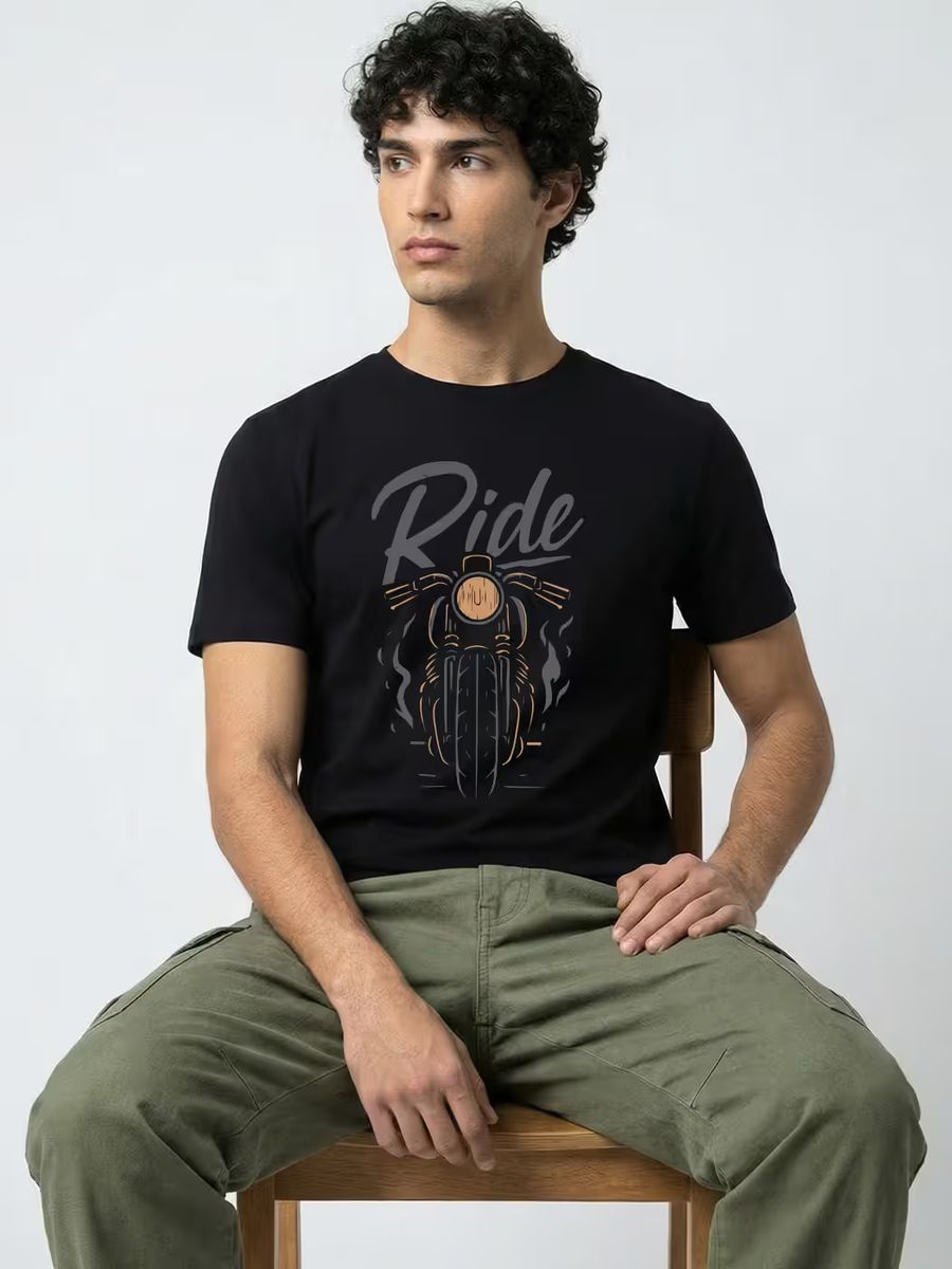 Ride T-Shirt For Men - Half Sleeve