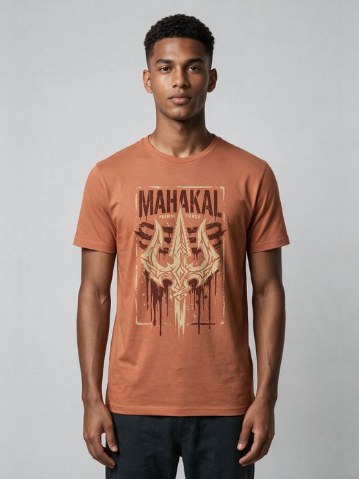 Mahakal Primal Force T-Shirt For Men - Half Sleeve