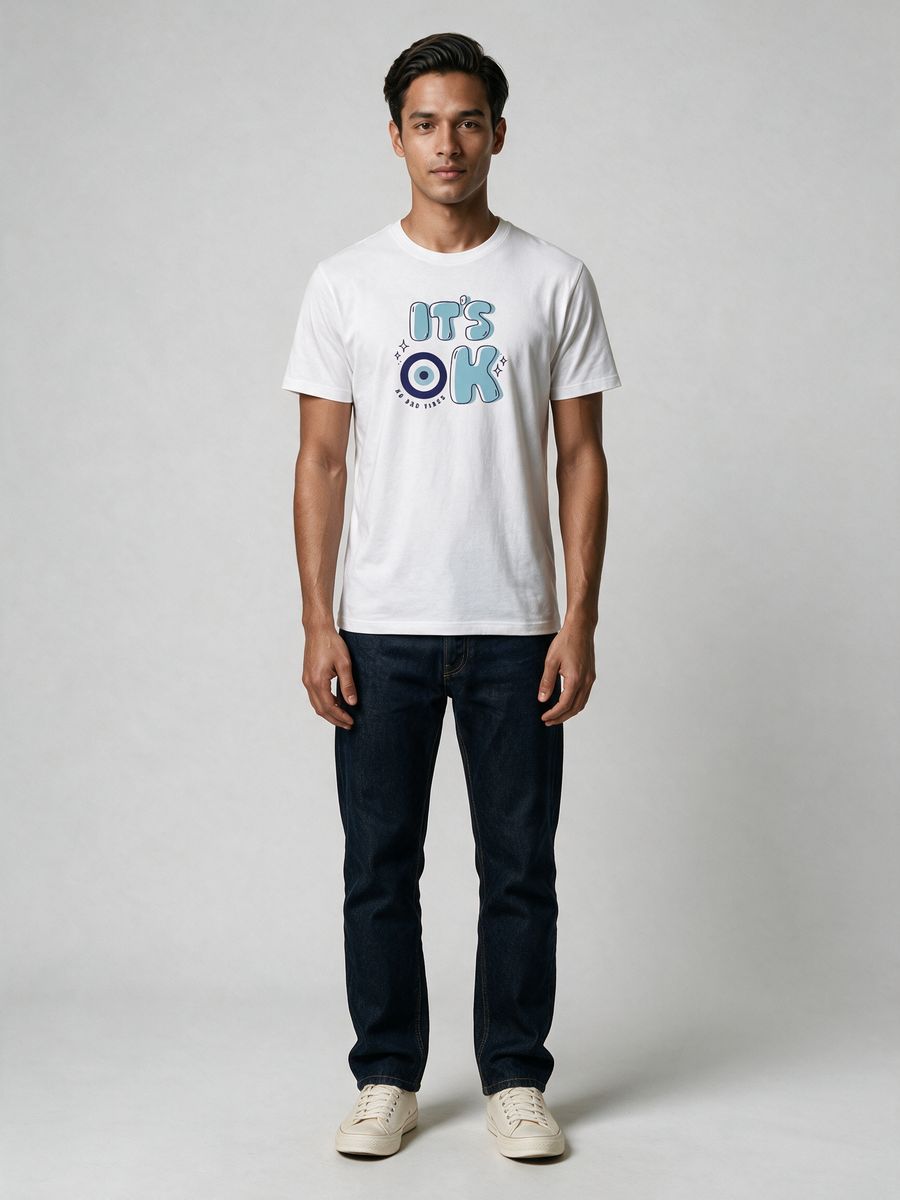 No Bad Vibes T-Shirt For Men - Half Sleeve - alternate view 6