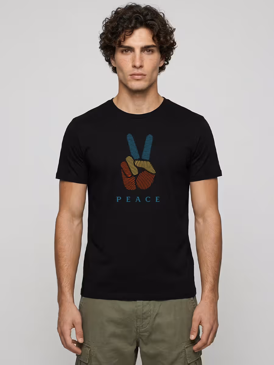 Peace Code T-Shirt For Men - Half Sleeve