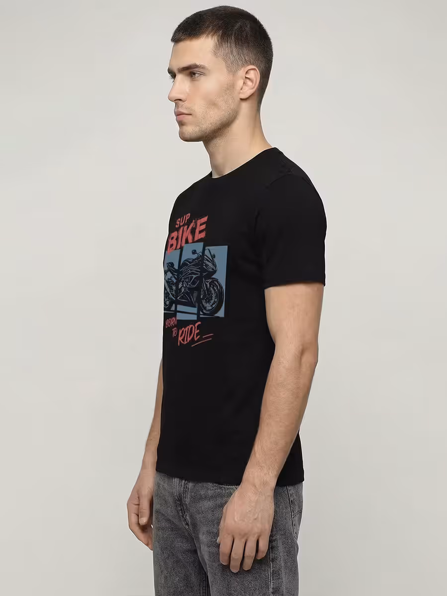 Born to Ride T-Shirt For Men - Half Sleeve 4