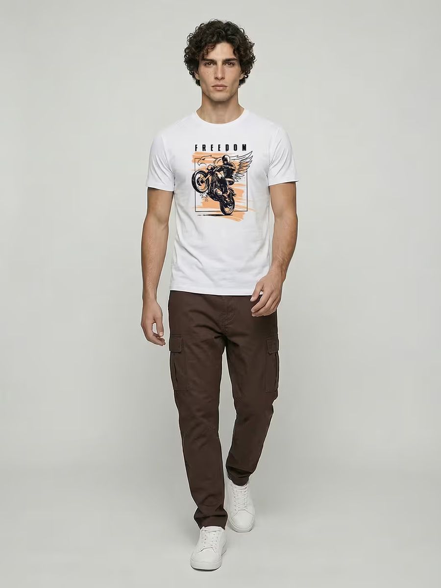Freedom Ride T-Shirt For Men - Half Sleeve 5