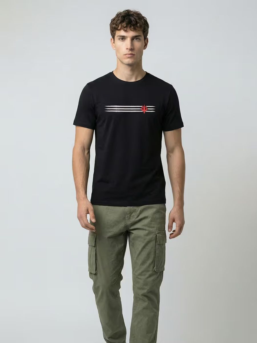 Divine Lines T-Shirt For Men - Half Sleeve 5