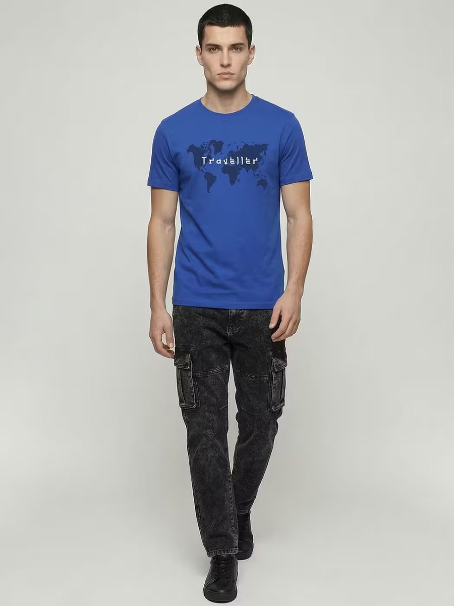 Traveller World T-Shirt For Men - Half Sleeve - alternate view 5