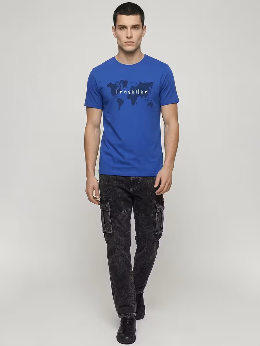Traveller World T-Shirt For Men - Half Sleeve 5