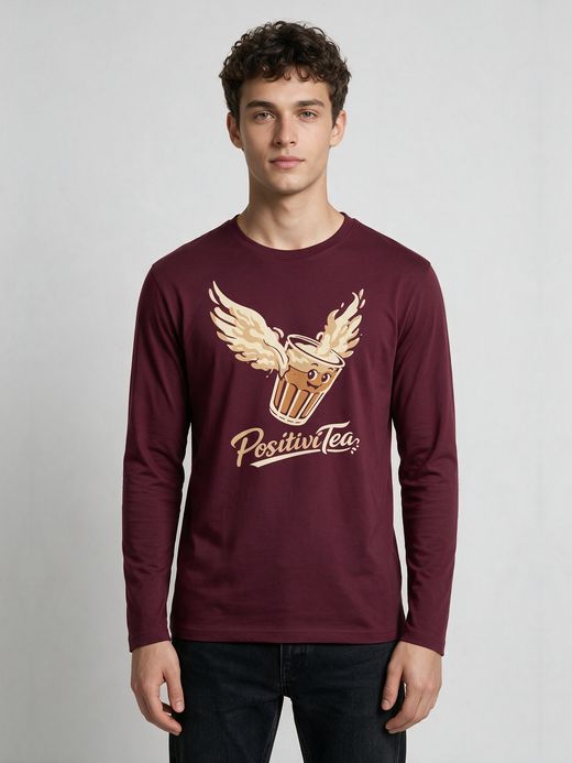 Positivitea Chai T-Shirt For Men - Full Sleeve