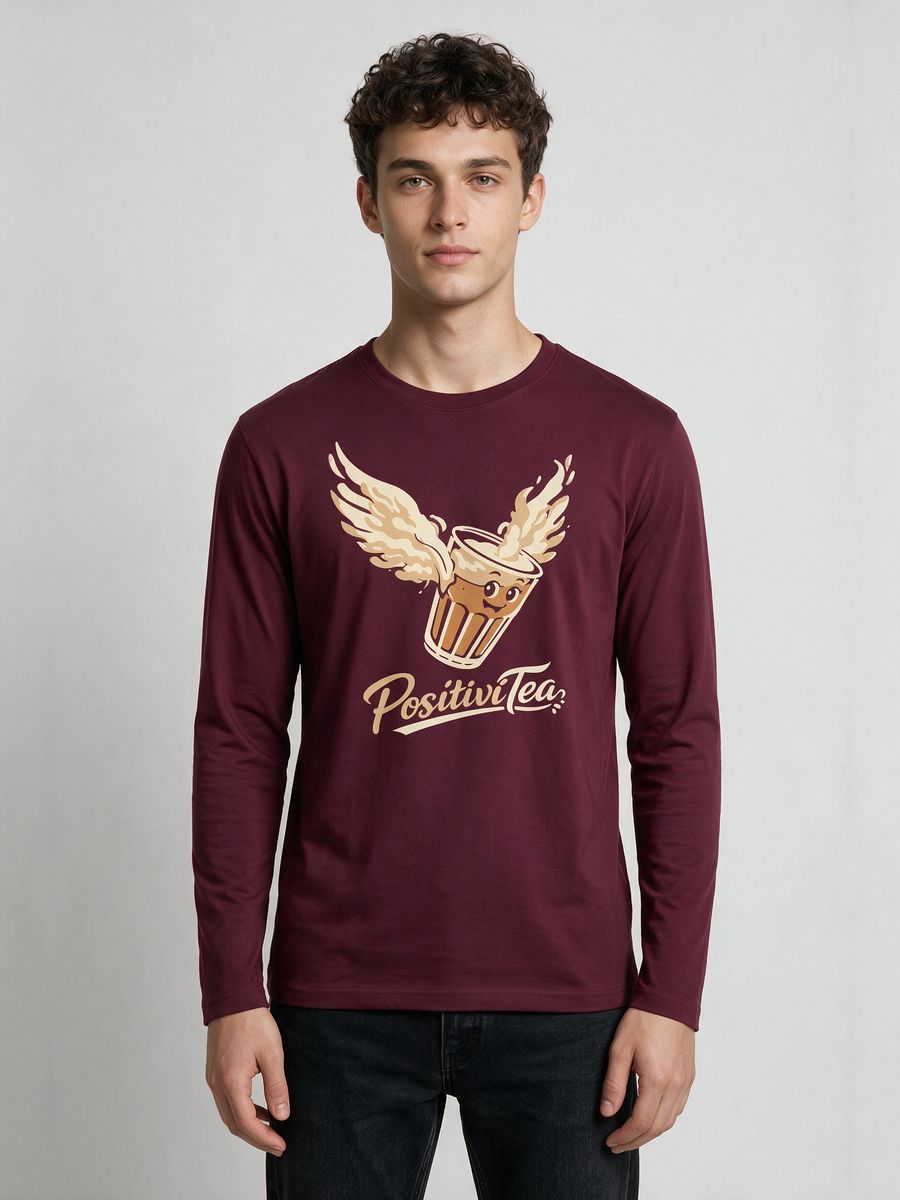 Positivitea Chai T-Shirt For Men - Full Sleeve