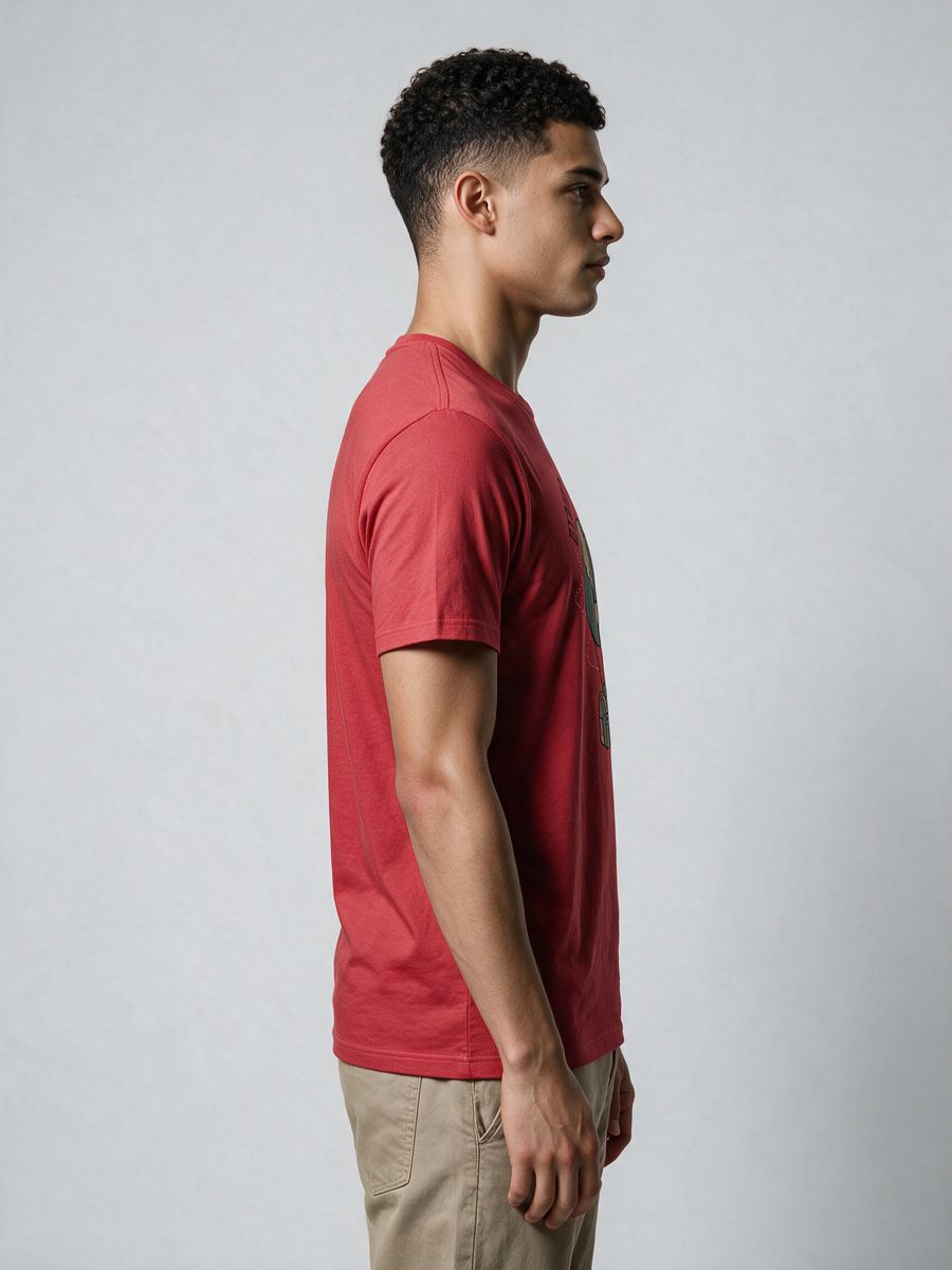 Explorer Travel Globe T-Shirt For Men - Half Sleeve - alternate view 3