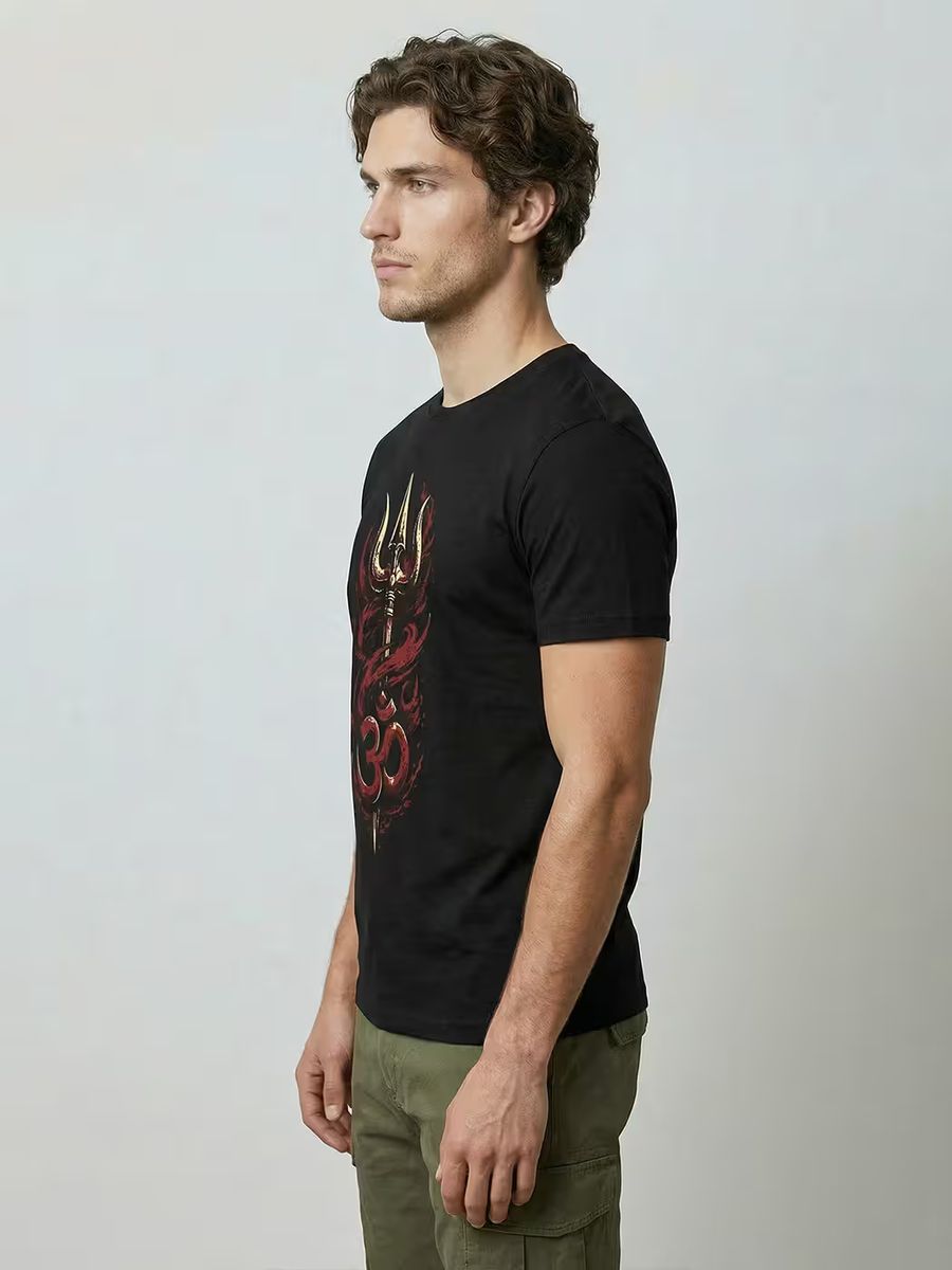 Rudra Spirit T-Shirt For Men - Half Sleeve - alternate view 4