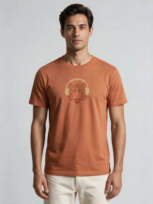 Music Graphic Printed T-Shirt For Men - Half Sleeve