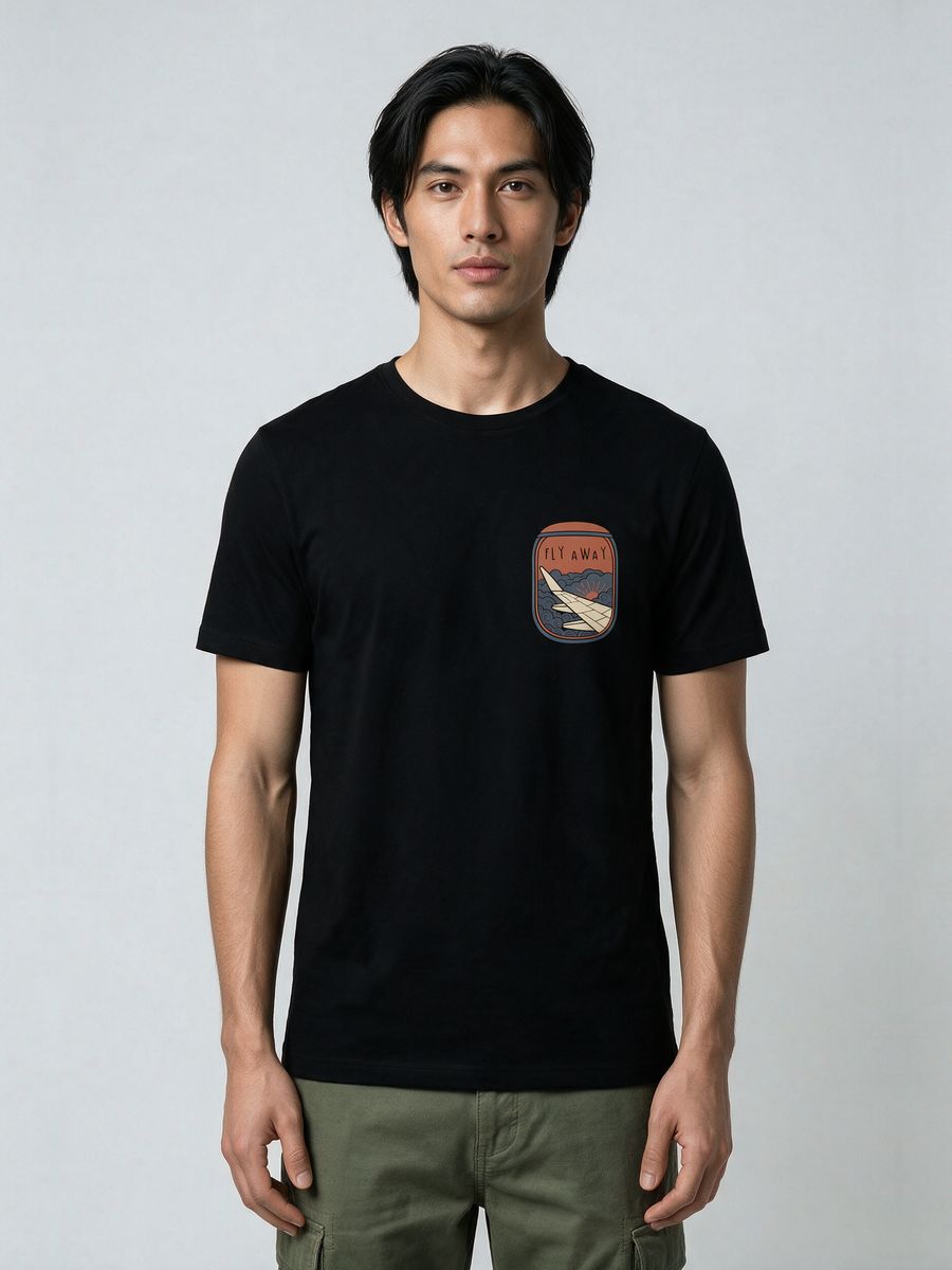 Fly Away T-Shirt For Men - Half Sleeve