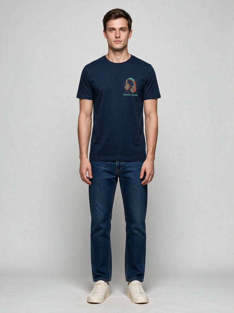 Digital Sound T-Shirt For Men - Half Sleeve - alternate view 6