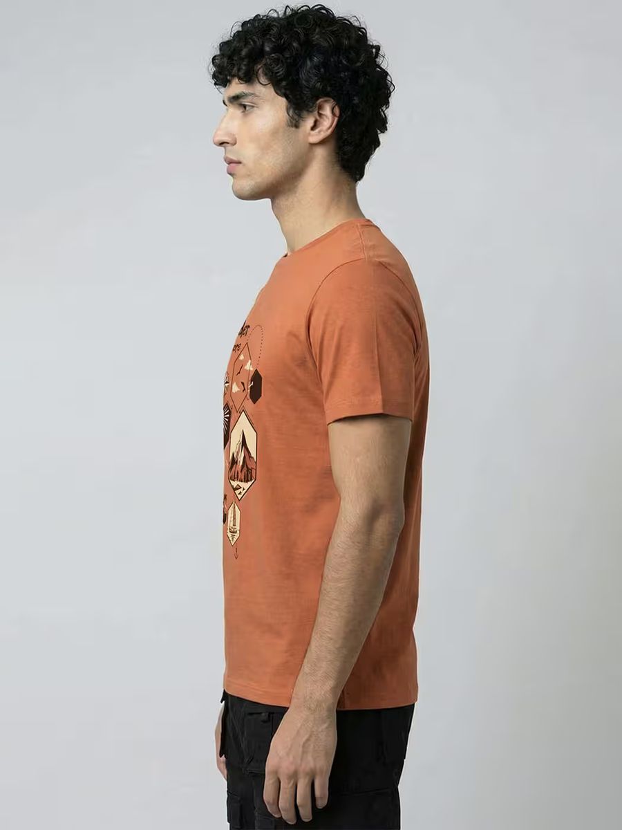 Wander More T-Shirt For Men - Half Sleeve - alternate view 4