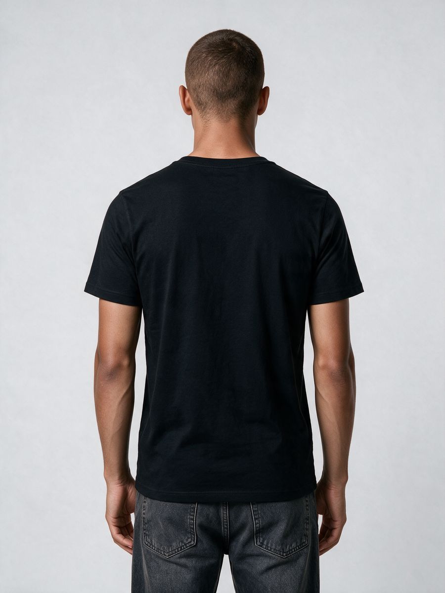 Cool Music Cat T-Shirt For Men - Half Sleeve - alternate view 2
