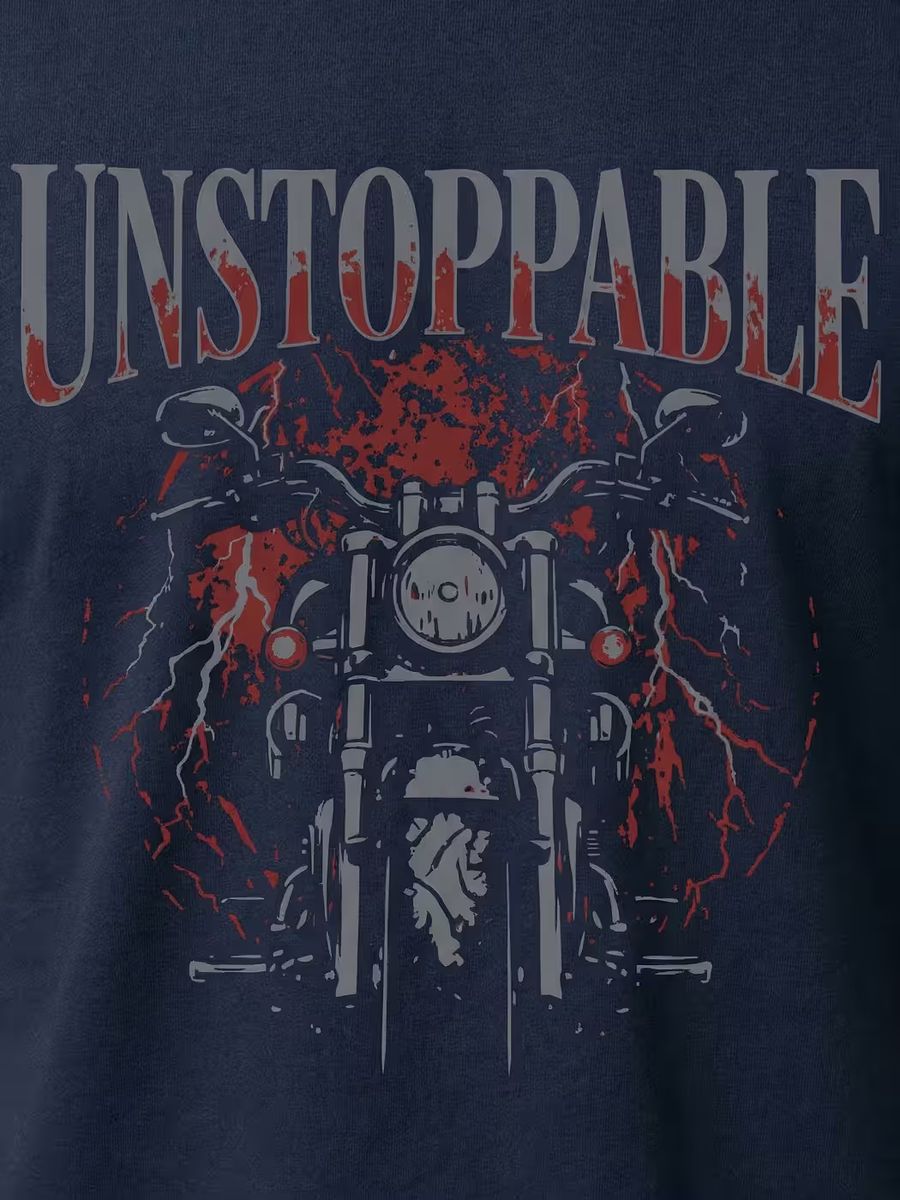 Unstoppable Bike T-Shirt For Men - Half Sleeve 2