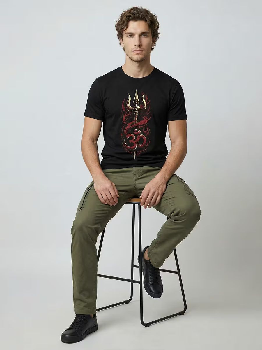 Rudra Spirit T-Shirt For Men - Half Sleeve - alternate view 5