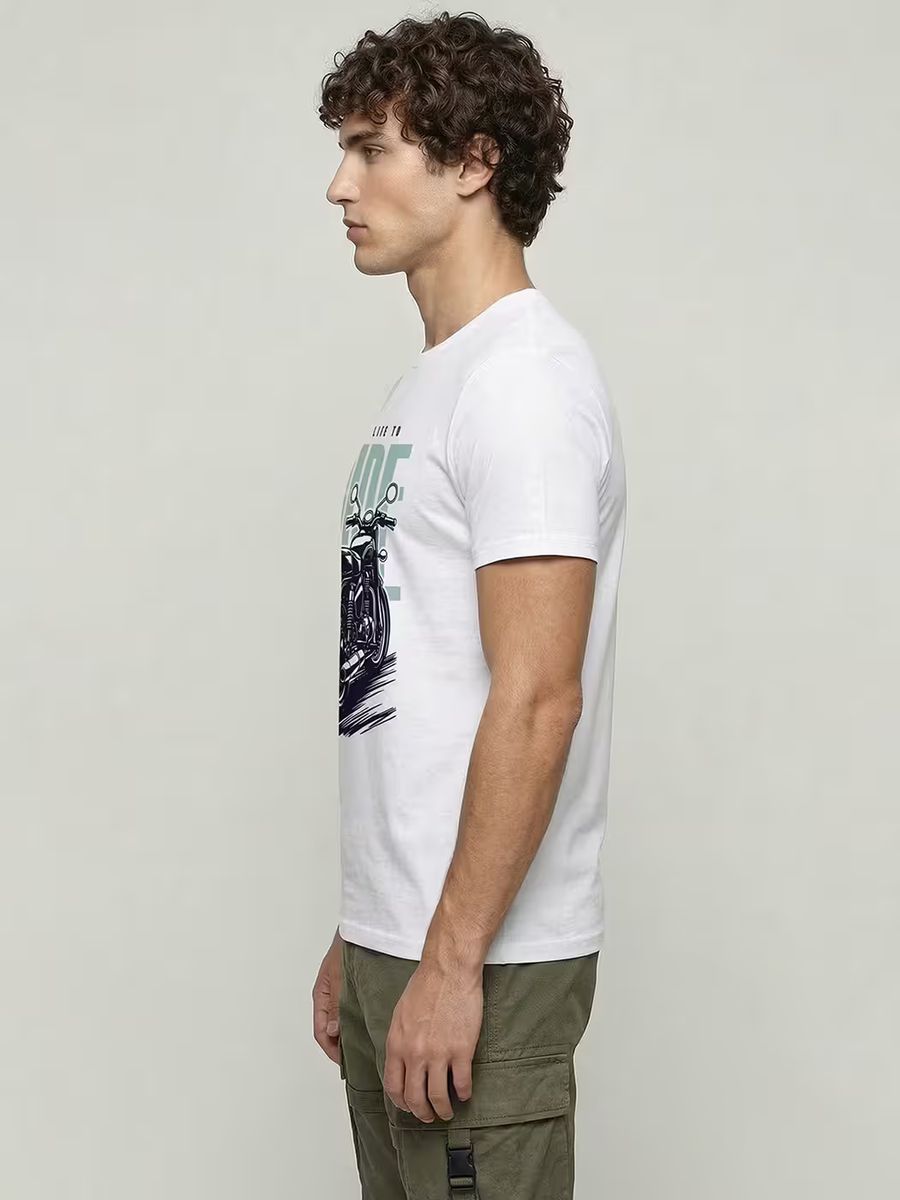 One Life To Ride T-Shirt For Men - Half Sleeve - alternate view 4