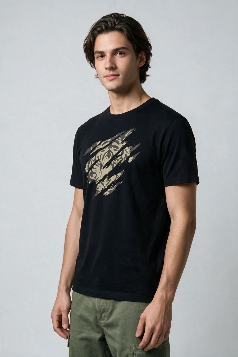 Beast Graphic Printed T-Shirt For Men - Half Sleeve - alternate view 4