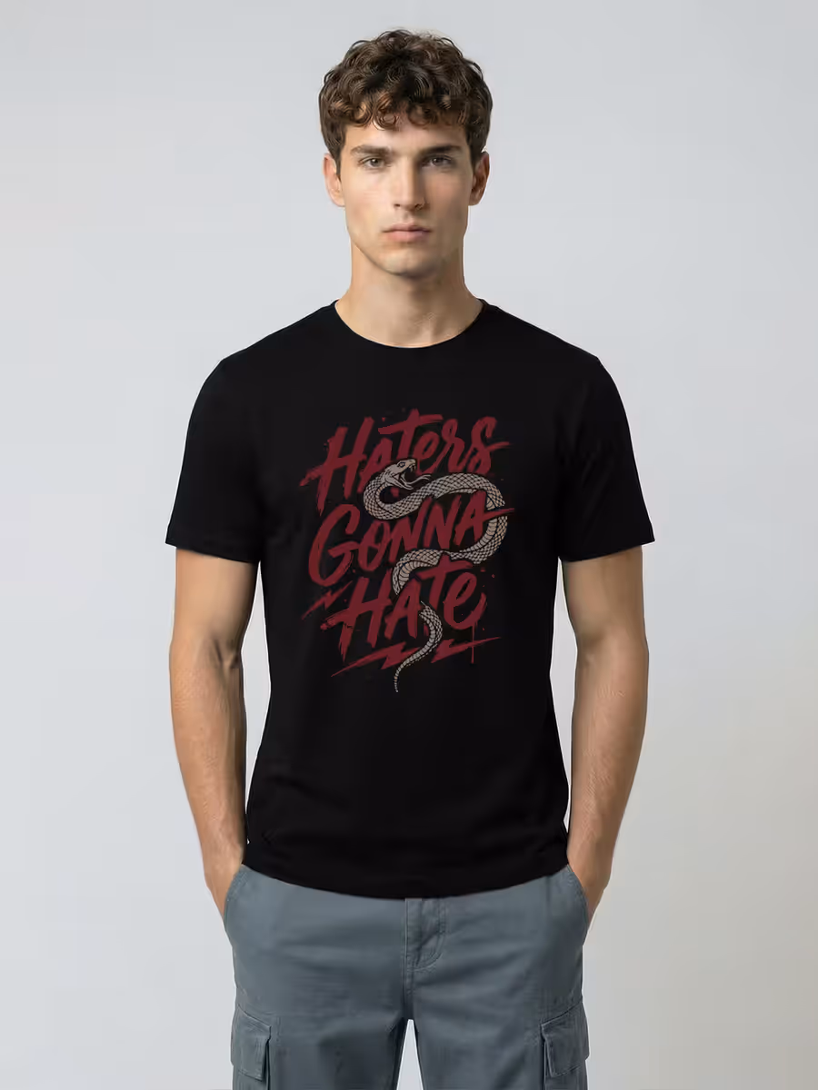 Haters Gonna Hate T-Shirt For Men - Half Sleeve