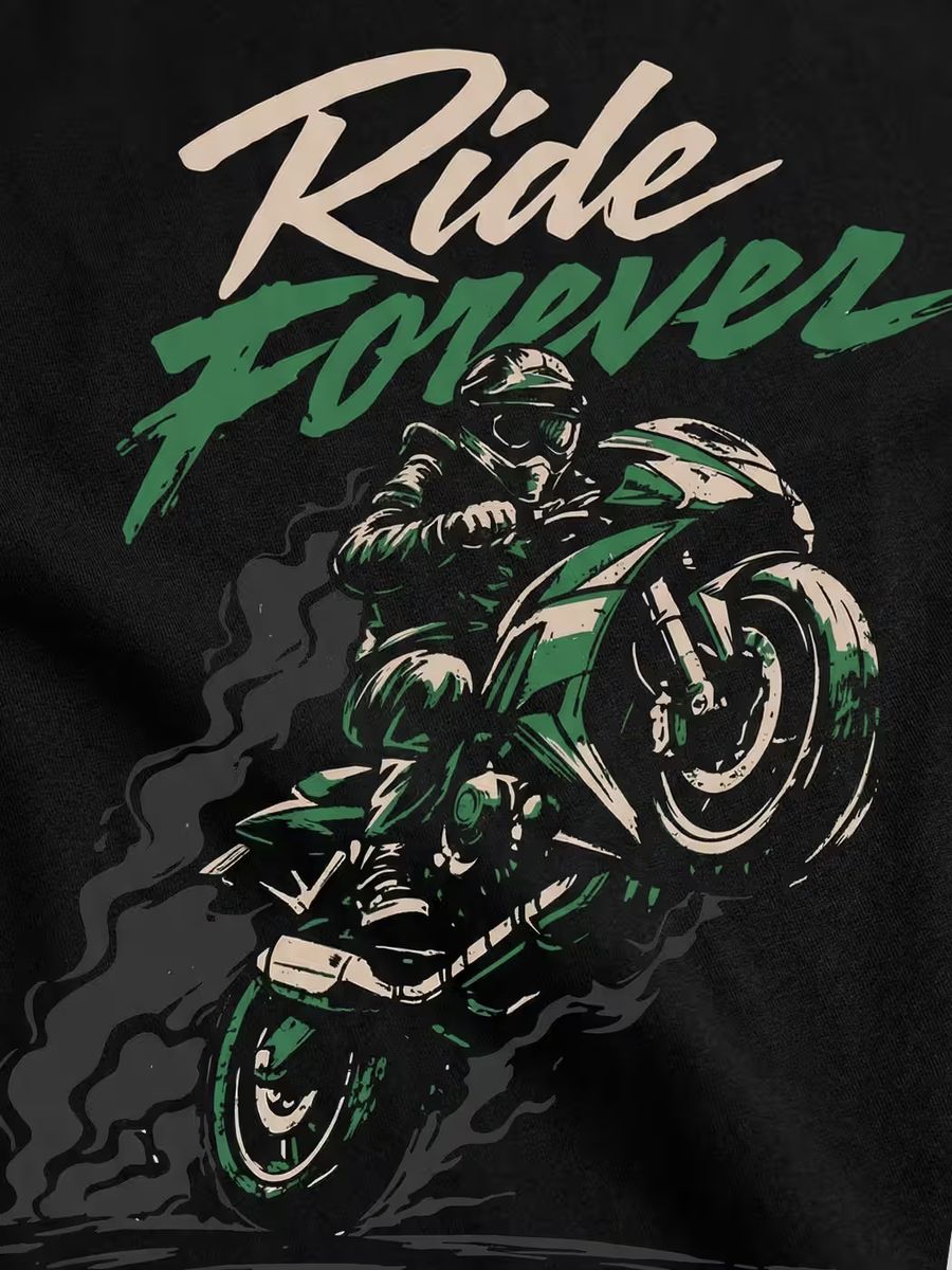 Ride Forever Bike T-Shirt For Men - Half Sleeve - alternate view 2
