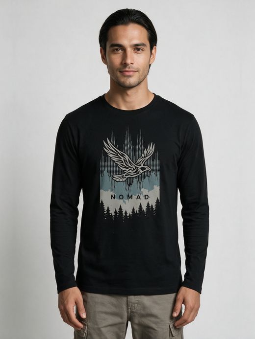 Nomad Graphic T-Shirt For Men - Full Sleeve
