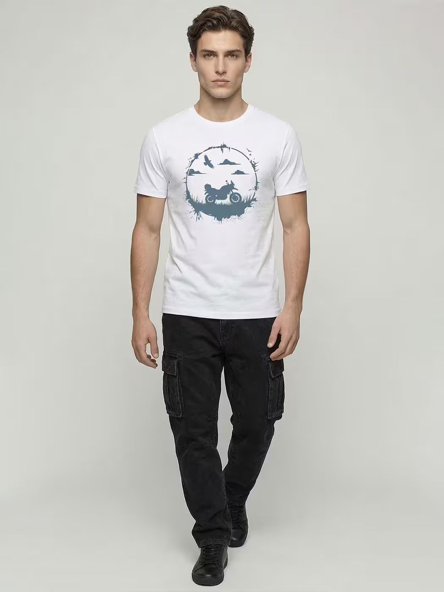 Freedom Rider T-Shirt For Men - Half Sleeve - alternate view 5