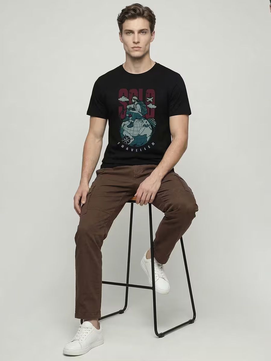 Wanderlust Explorer T-Shirt For Men - Half Sleeve - alternate view 5