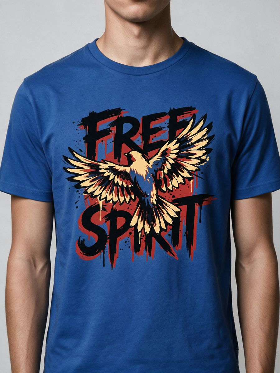Free Spirit T-Shirt For Men - Half Sleeve - alternate view 5
