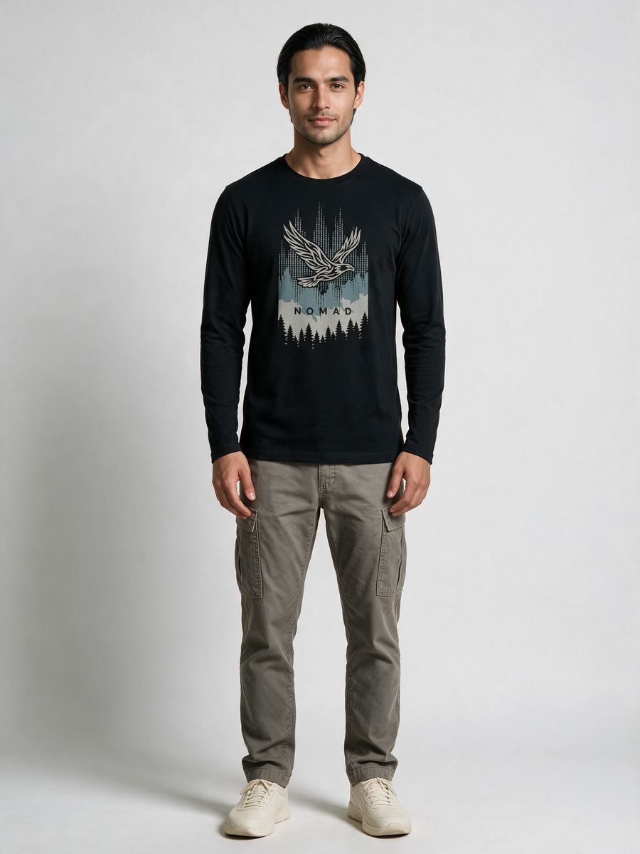 Nomad Graphic T-Shirt For Men - Full Sleeve - alternate view 6