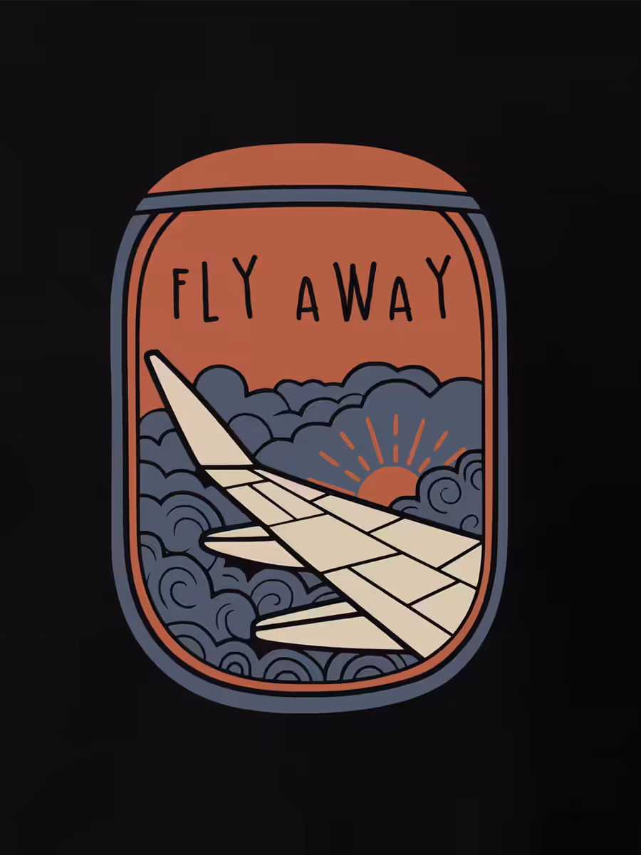 Fly Away T-Shirt For Men - Half Sleeve 2
