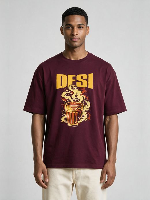 The Cutting Chai Streetwear Oversized T-Shirt