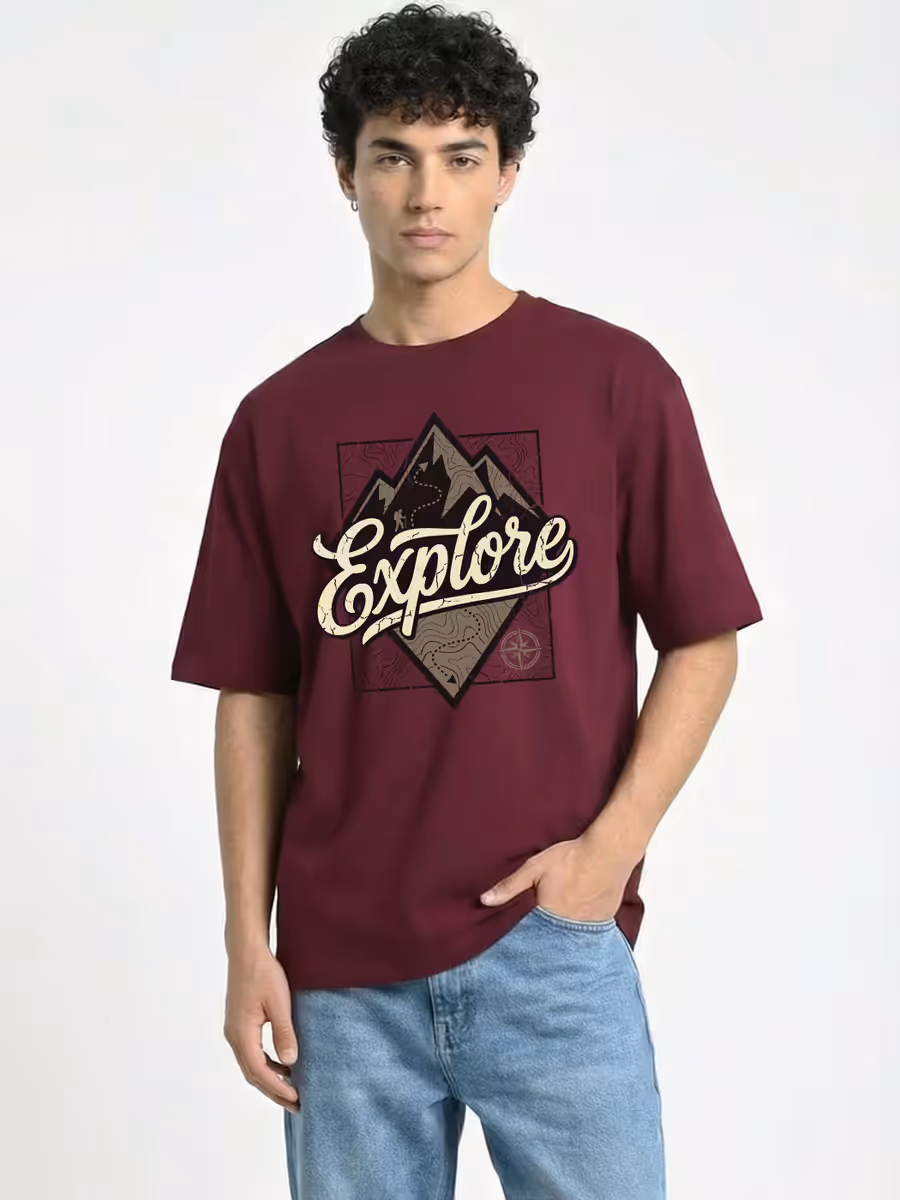 Explore Streetwear Oversized T-Shirt
