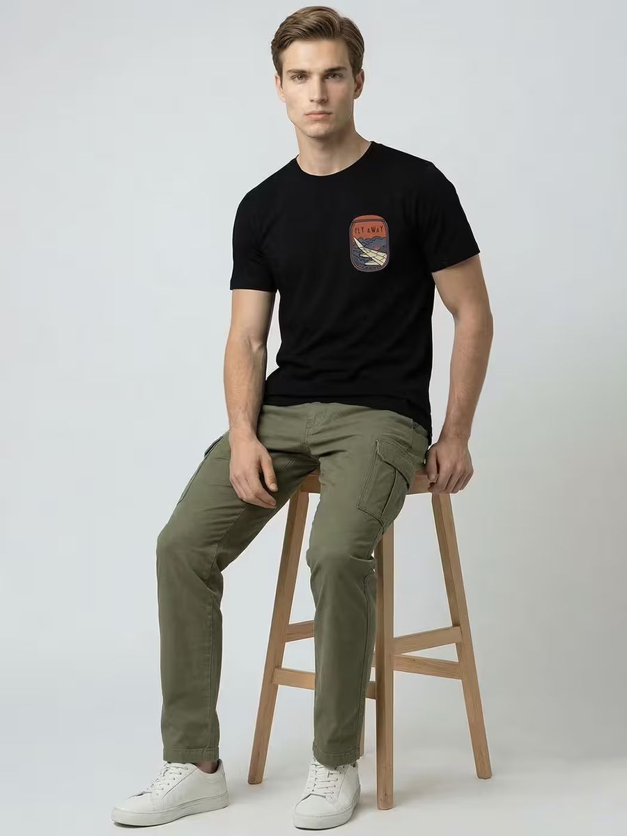 Fly Away T-Shirt For Men - Half Sleeve - alternate view 5