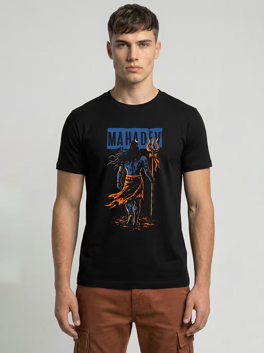 Trishul Warrior T-Shirt For Men - Half Sleeve