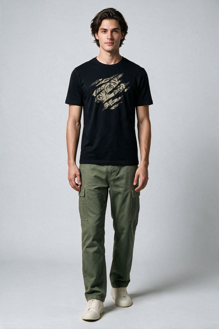 Beast Graphic Printed T-Shirt For Men - Half Sleeve - alternate view 6