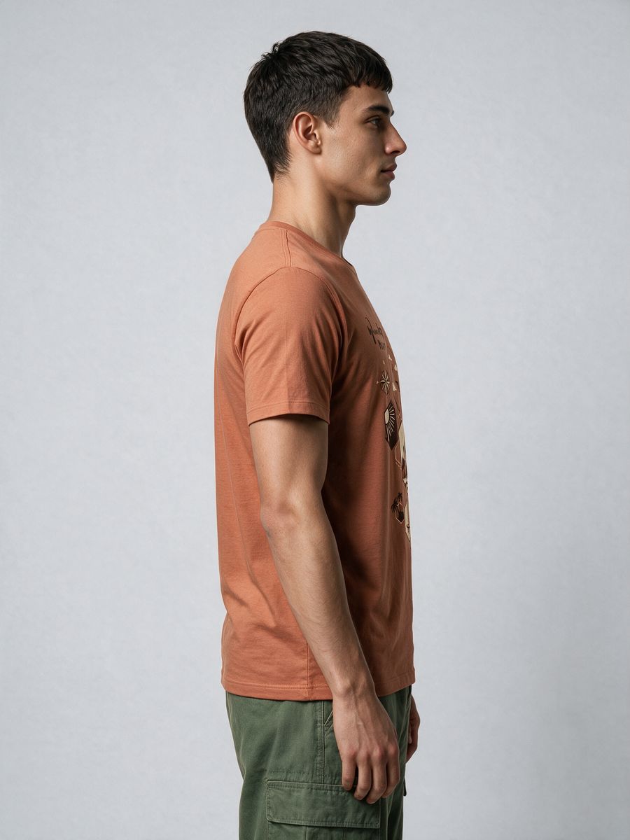 Wander More T-Shirt For Men - Half Sleeve - alternate view 3