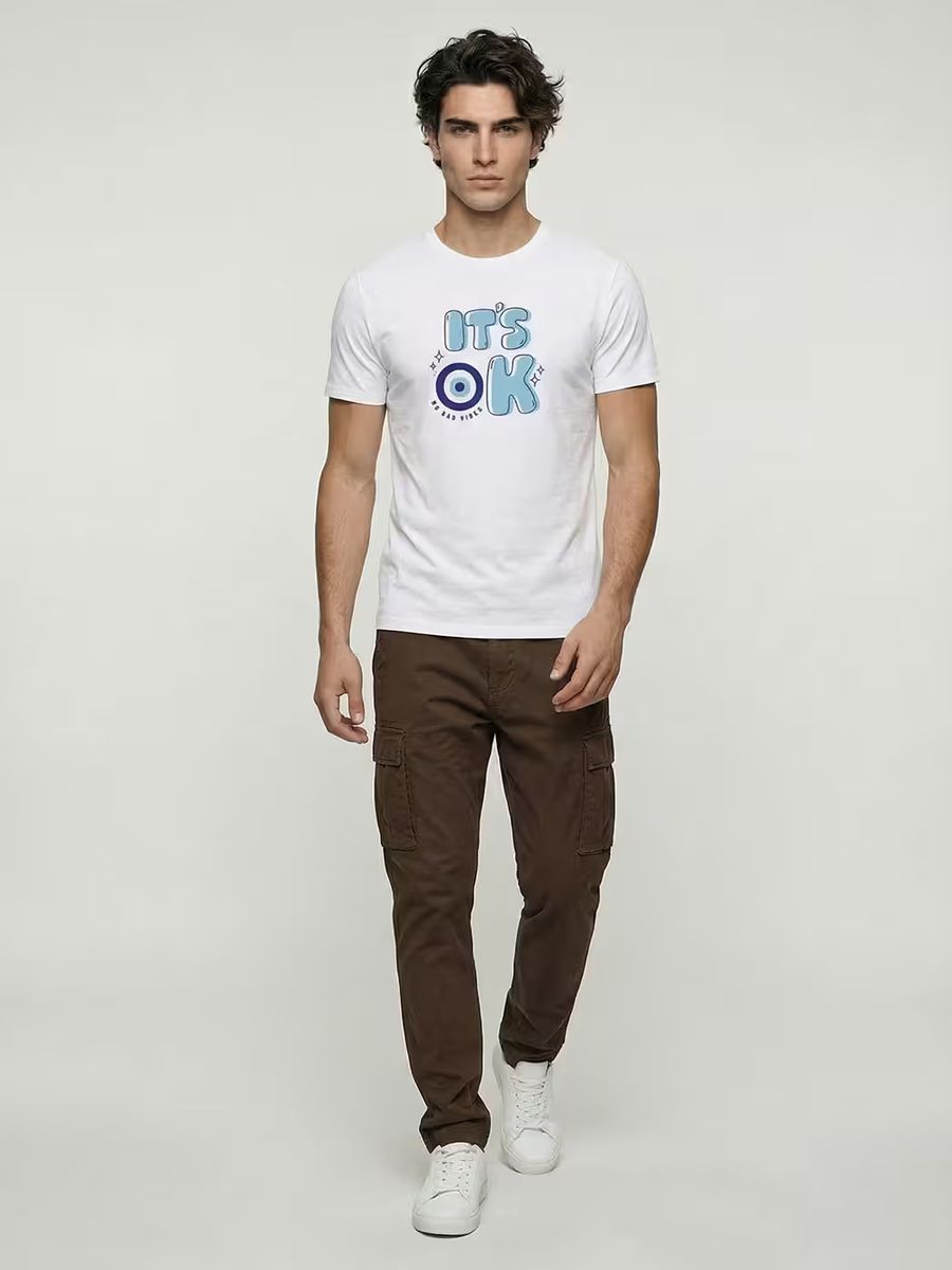 No Bad Vibes T-Shirt For Men - Half Sleeve 5