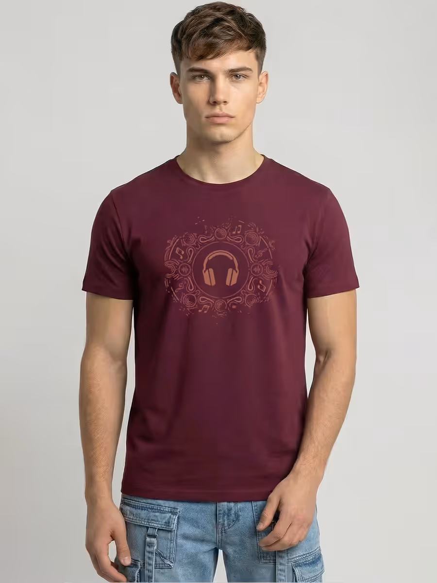 Music Soul T-Shirt For Men - Half Sleeve