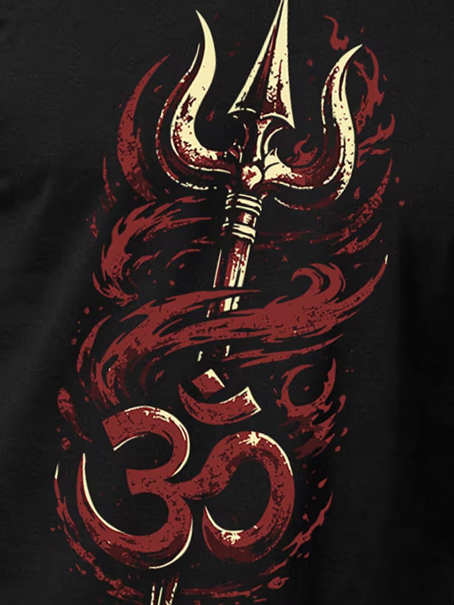 Rudra Spirit T-Shirt For Men - Half Sleeve - alternate view 2