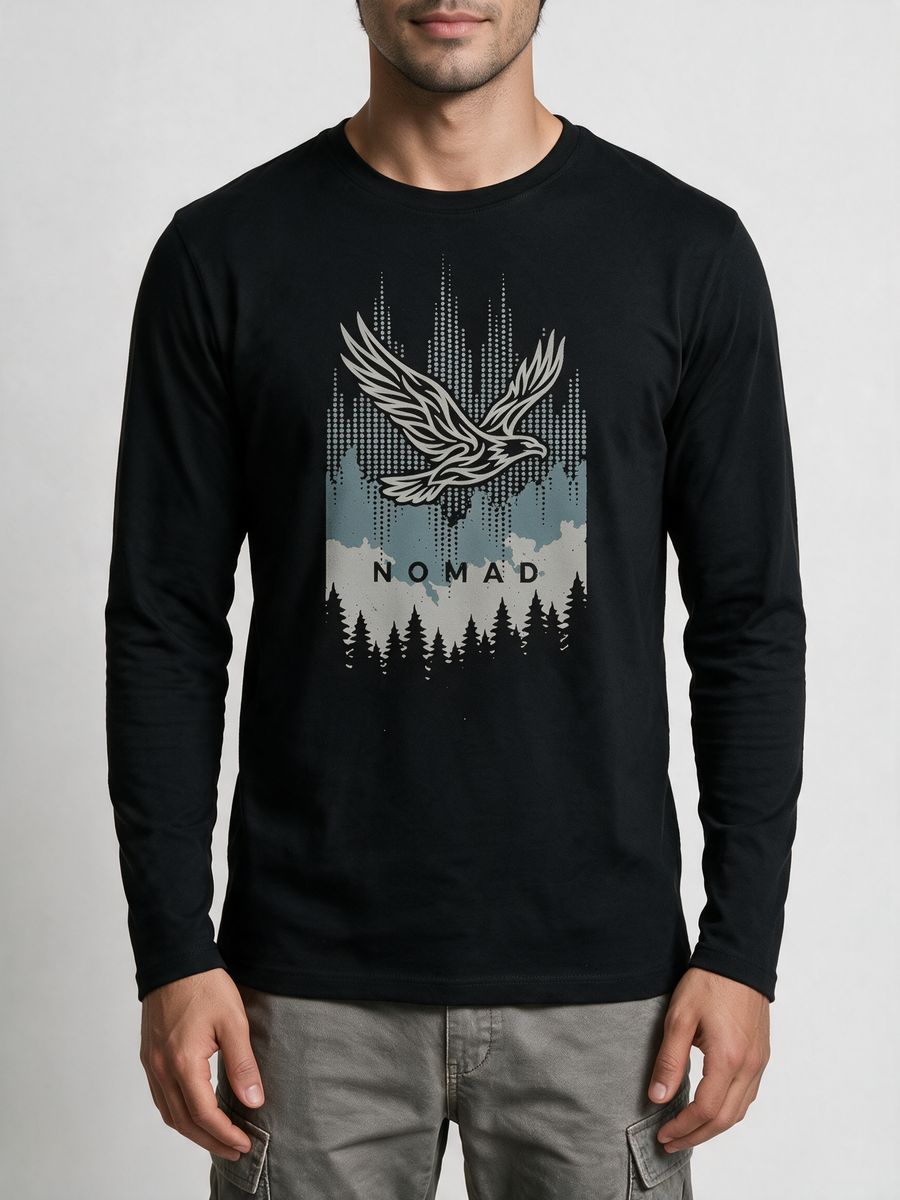 Nomad Graphic T-Shirt For Men - Full Sleeve - alternate view 5