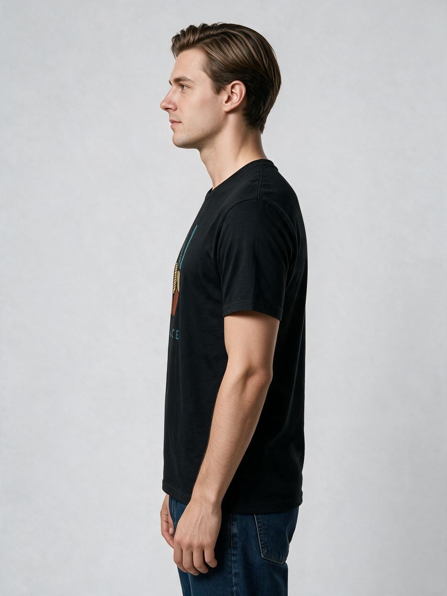 Peace Code T-Shirt For Men - Half Sleeve - alternate view 3