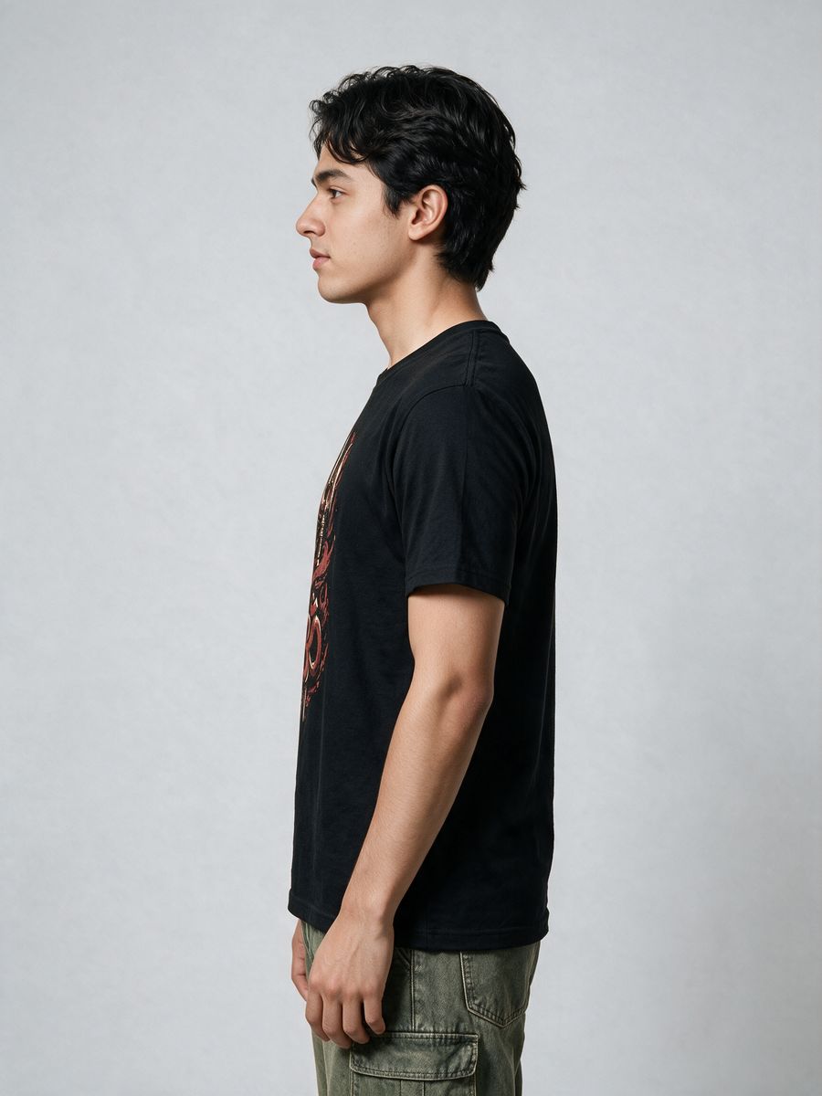 Rudra Spirit T-Shirt For Men - Half Sleeve - alternate view 3