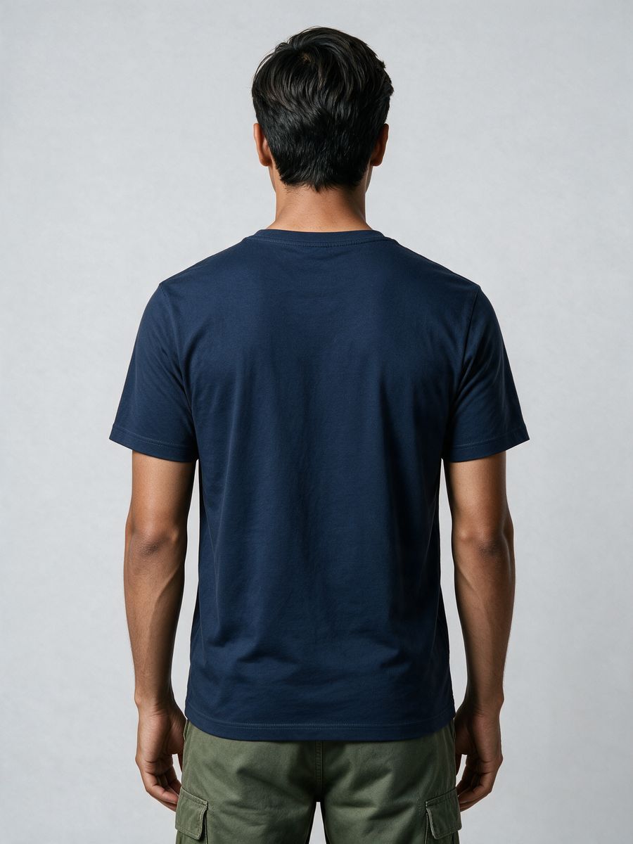 Long Way Biker T-Shirt For Men - Half Sleeve - alternate view 2