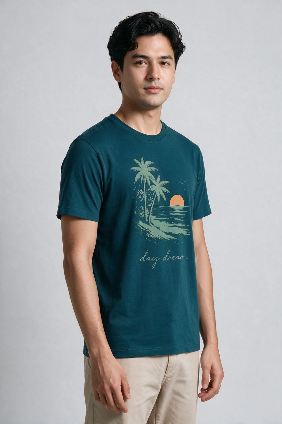 Day Dream Graphic Printed T-Shirt For Men - Half Sleeve - alternate view 4