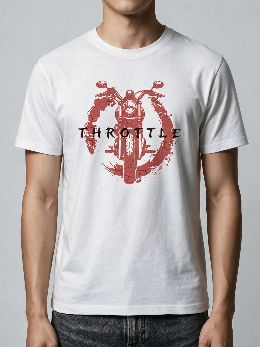 Throttle Rush T-Shirt For Men - Half Sleeve - alternate view 5