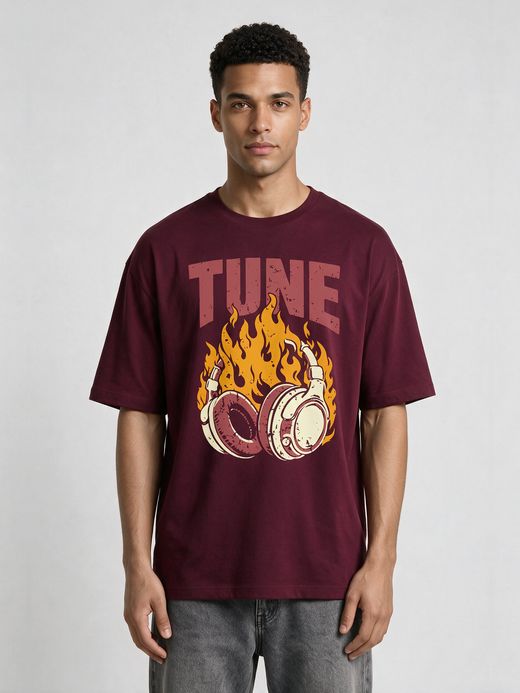 Blazing Beats Streetwear Oversized T-Shirt