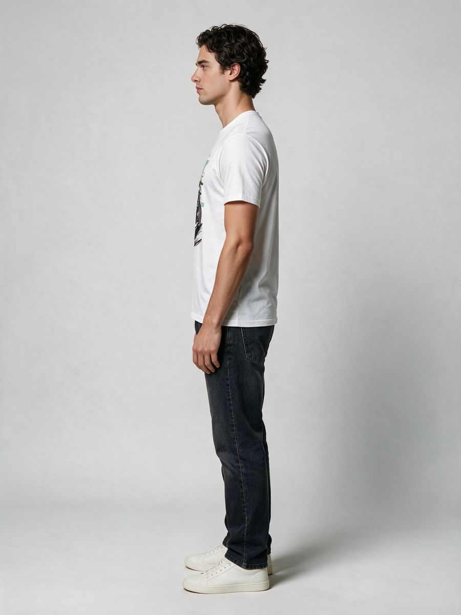 One Life To Ride T-Shirt For Men - Half Sleeve - alternate view 3
