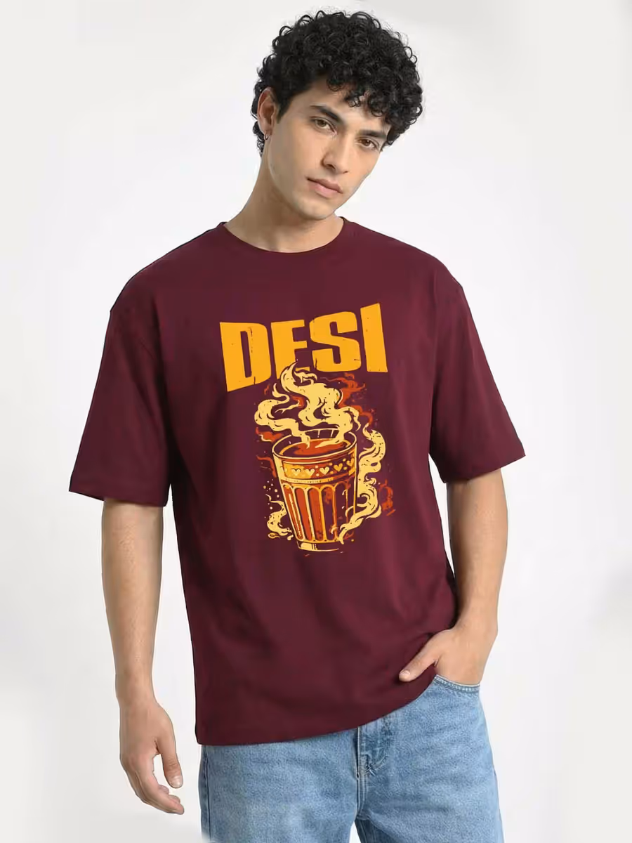 The Cutting Chai Streetwear Oversized T-Shirt